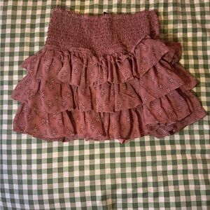 Divided Pink Bubble Mini Skirt for Night Out